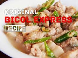 This version requires pork chops to be cooked in coconut cream. Original Bicol Express Recipe Hd Youtube