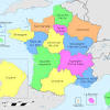 Paris, lyon, marseille, lille, toulouse avec la carte des agglomérations de france et la carte de la densité de population de france. 1