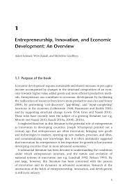 Pdf Entrepreneurship Innovation And Economic Development An Overview