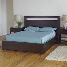 Dark Mahogany Chase Platform Queen Headboard Box Bed Design Bedroom Furniture Bedroom Bed Design