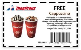 Free Cappuccino At Thorntons Gas Stations Free Coffee Printable Coupons Coffee Coupons
