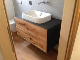 Waschtische Nach Mass Aus Massiv Holz Mit Metallverkleidung Wash Basin Home Decor Mirrors Modern Bathroom Decor
