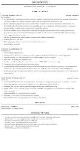 It Senior Business Analyst Resume Sample Mintresume