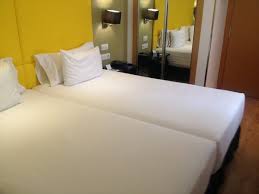 Nowadays beds on wheels tips may make everybody pleased! Bed Wheels On 2 Single Beds Means They Part In The Middle Very Easily Picture Of Hesperia Barcelona Barri Gotic Tripadvisor