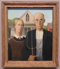 This painting was painted when wood got inspiration from american gothic house and the kind of people that could probably live inside the house. How A Very Paintable House Inspired American Gothic By Grant Wood