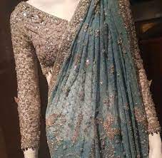 Pakistani Embroidered Bridal Sarees For Weddings Designer Sarees Wedding Indian Saree Blouses Designs Saree Designs