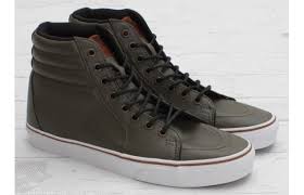 Vans Sk8 Hi Coated Olive Green