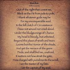 Inspired By Invictus Invictus Poem Poems William Ernest Henley
