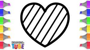 Please enter your email address receive free weekly tutorial in your email. Drawing And Coloring Glitter Heart For Kids Rainbow Heart Drawings F Heart For Kids Heart Drawing Drawing Videos For Kids