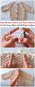 Crochet Easy Alpine Stitch Baby Cardigan 6 12 Months Sirin S Crochet