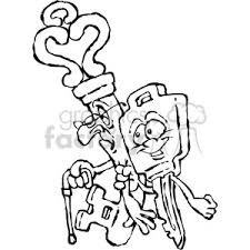 10 high quality character clipart in black and white in different resolutions. Black And White Cartoon Key Characters Clipart Commercial Use Gif Jpg Png Eps Svg Ai Pdf Clipart 387853 Graphics Factory