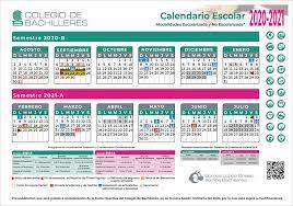 Además, el periodo de inscripciones y reinscripciones contará con 20 días efectivos, del 16 de agosto al 10 de septiembre próximos, en tanto que la sesión del comité. Calendario Escolar 2020 2021 Colegio De Bachilleres Facebook