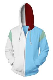 My Hero Academia Boku No Hero Todoroki Shoto 3d Zip Up Hoodie Hoodies My Hero Academia Merchandise Anime Hoodie