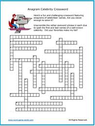 Anagram Crossword Celebrities Crossword Word Search Games Anagram