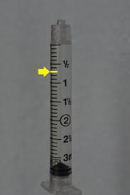 A larger black mark and a number is found every 0. How To Read A Syringe