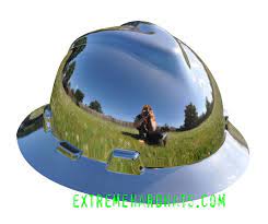 Full Brim Chrome Hard Hat Super Awesome Msa Vgard Hard Hat From Extremehardhats Com Custom Hard Hats Hard Hats Hard Hat Stickers