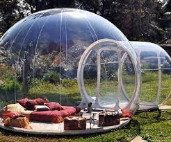 21 Ingenious Accessories To Deck Out Your Backyard Outdoor Inflatables Bubble Tent Backyard Camping