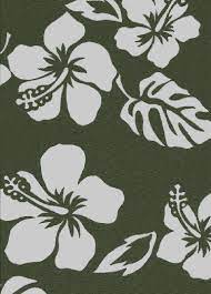 Pareau Olive Vintage Style Hawaiian Fabrics Tropical Cotton Pareau Fabric With Hibiscus Plumeria Flowers And M Hawaiian Fabric Tropical Vintage Hawaiian