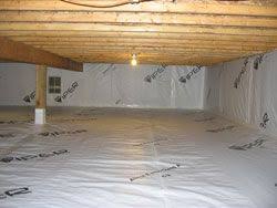 Sealed Crawlspaces Concrete Vs Plastic Crawlspace Crawl Space Vapor Barrier Home Repairs