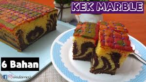 1 cwn atau 200g gula kastor 4 biji telur. Cara Buat Kek Marble Lembut Hanya 6 Bahan Youtube