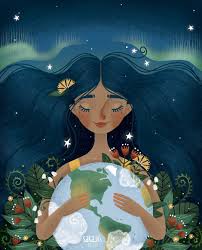 I Wish I Could Participate More In Ourplanetweek However I Would Like To Show My Support By This Illustration Of Mi Earth Drawings Mother Earth Art Girly Art