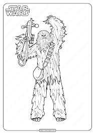 Printable Star Wars Chewbacca Coloring Pages Star Wars Poster Star Wars Art Star Wars Tattoo