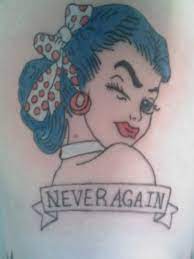 I wanted to show that i'm tough and all, but i wanted something new, so i asked him to add the eyeball.. Never Again Tattoo By Weisz3771 On Deviantart