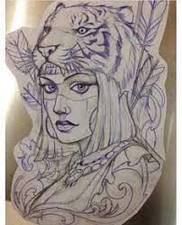 Amazing native american sleeve tattoo Neo Traditional Bear Headdress Drawing Novocom Top