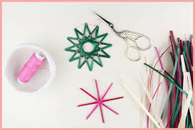 Jetzt wird die legeform gewendet. Strohsterne Basteln Alle Grundlagen Frau Friemel