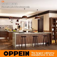 Check spelling or type a new query. Oppein Moderne Grain De Bois Fonce Pvc U Forme Mdf Armoires De Cuisine Op16 Pvc06 Aliexpress