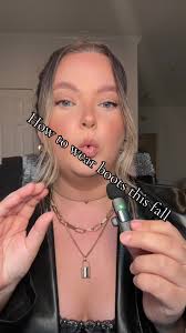 Been getting alot of questions about how to wear boots this fall without  skinny jeans so here is a quick rundown ❤️ #fyp #ootd #millennial #fallootd  #falltrends #boots #chic #personalstylist ...