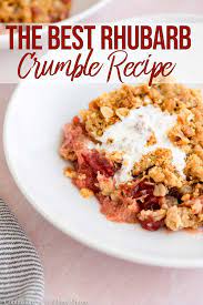 Easy Rhubarb Crumble Delicious Easy Recipe Confessions Of A Baking Queen Recipe Rhubarb Crumble Rhubarb Crumble Recipes Rhubarb Recipes