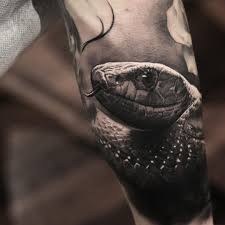 Ein vielfältiges angebot an individuellen klebetattoos. Realistic Snake Tattoo Black And Grey Novocom Top