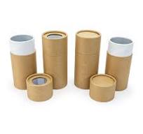 5 oz Kraft Paper Canisters -- Foil lined, Natural Kraft