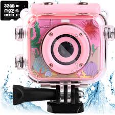 Denicer Waterproof Childrens Cam Kids Camera Underwater Camera Gift Card Displays
