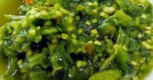 Resep Sambal Hijau Padang Recipe Sambal Hijau Padang Resep Masakan Resep Masakan Indonesia Masakan Indonesia