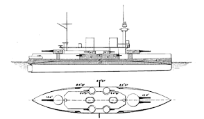 These included a main battery of heavy guns mounted on the centerline and the first use of. French Battleship Brennus Military Wiki Fandom