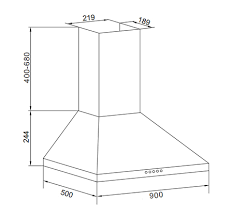 Ghp945ix Hotte Murale Pyramide 90 Cm Inox Produits Glem Gas