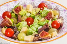 Photo De Recette De Salade Composee Automne Figues Gesiers Raisins De Kilometre 0 Blog De Cuis Recette De Salade Composee Salades Composees Recette Salade
