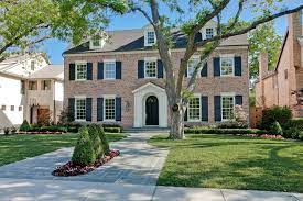 The victorian homes of the moseley neighborhood in birmingham, uk. White House With Black Shutters Exterior Traditional With Pink Flowers Black Front Door Exterior Brick Exterior House Remodel House Exterior