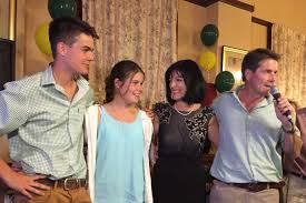 Anderson with his wife rebecca moesta in 2004 at comic con. Kevin Anderson With His Family On Election Night 2015 Abc News Australian Broadcasting Corporation