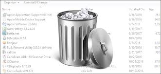 Como Quitar Manualmente Los Programas De Windows Desinstalar El Programa De La Lista Trash Can Icon Design Icon