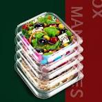 400ml Pet Transparent Fresh Food Container Hinged Fruit ...