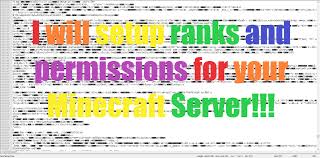 Minecraft modded servers.find the best mc servers modded on our topsite and play for free. Setup Ranks And Permissions For Your Minecraft Server By Bobbobberson257 Fiverr