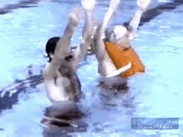 Angel mccord was relaxing on the sunbeds in miami's south beach when she apparently had a wardrobe malfunction. Synchronized Swimming Snl Gif Synchronizedswimming Snl Harryshearer Discover Share Gifs