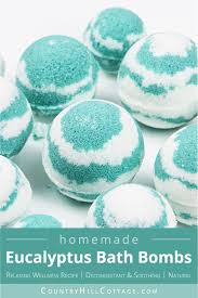 Easy Homemade Eucalyptus Bath Bombs Recipe Bath Bomb Recipes Bath Bombs Diy Recipes Homemade Bath Bombs