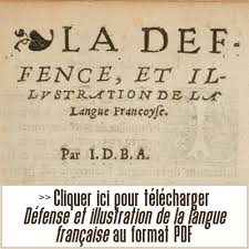 Joachim Du Bellay Defense Et Illustration De La Langue Francaise