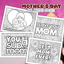 Mother's Day Coloring Pages (8 Free PDFs)