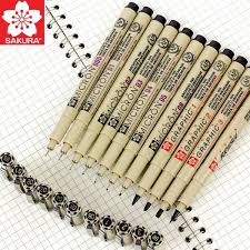 Sakura pigma micron fineliner archival ink drawing pens set of 3 (005, 01, 03). Sakura Pigma Micron Pen Needle Soft Brush Drawing Pen Lot 005 01 02 03 04 05 08 1 0 Brush Art Makers Wish