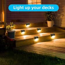 Our exclusive solar lights will light up every outdoor all night long! Ip65 Outdoor Waterproof Solar Deck Lights Overstock 31907947